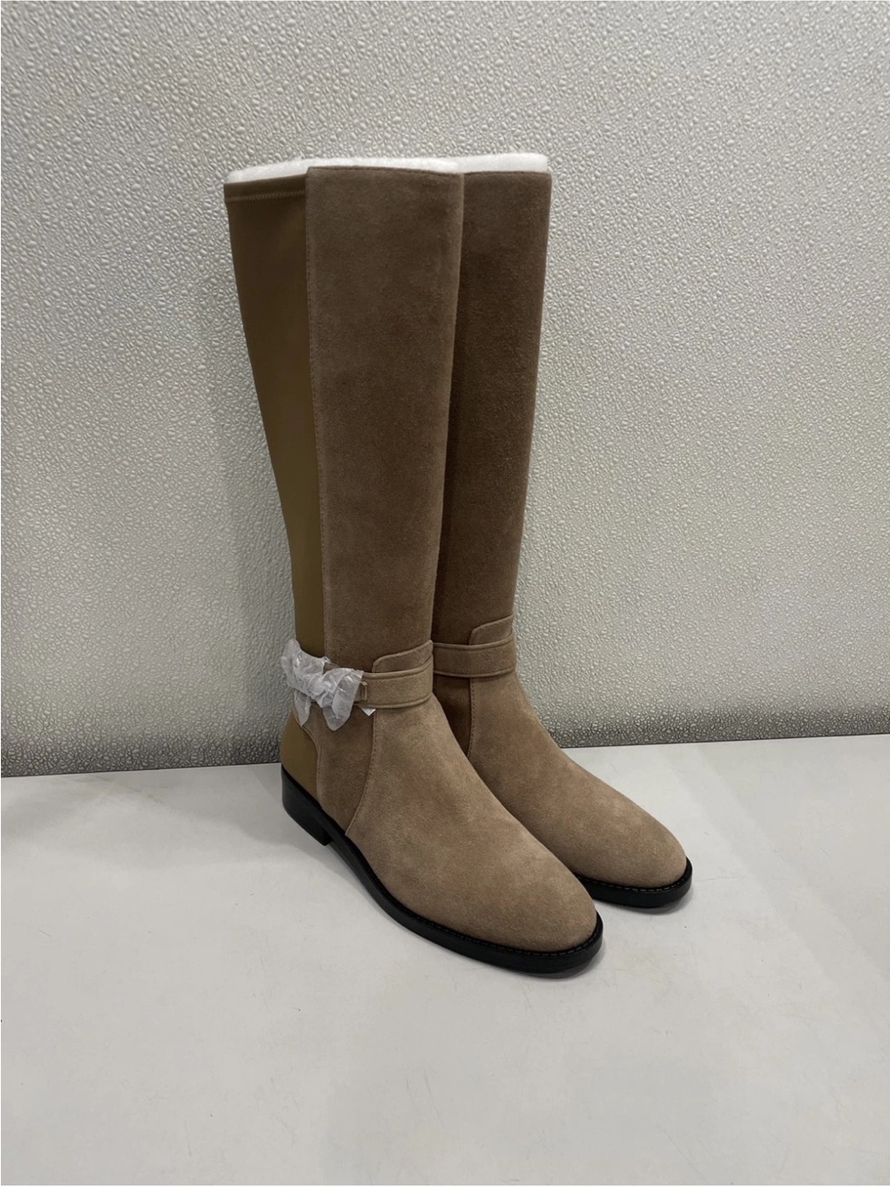 Michael Kors Tall Taupe Over-the-Knee Riding Boots